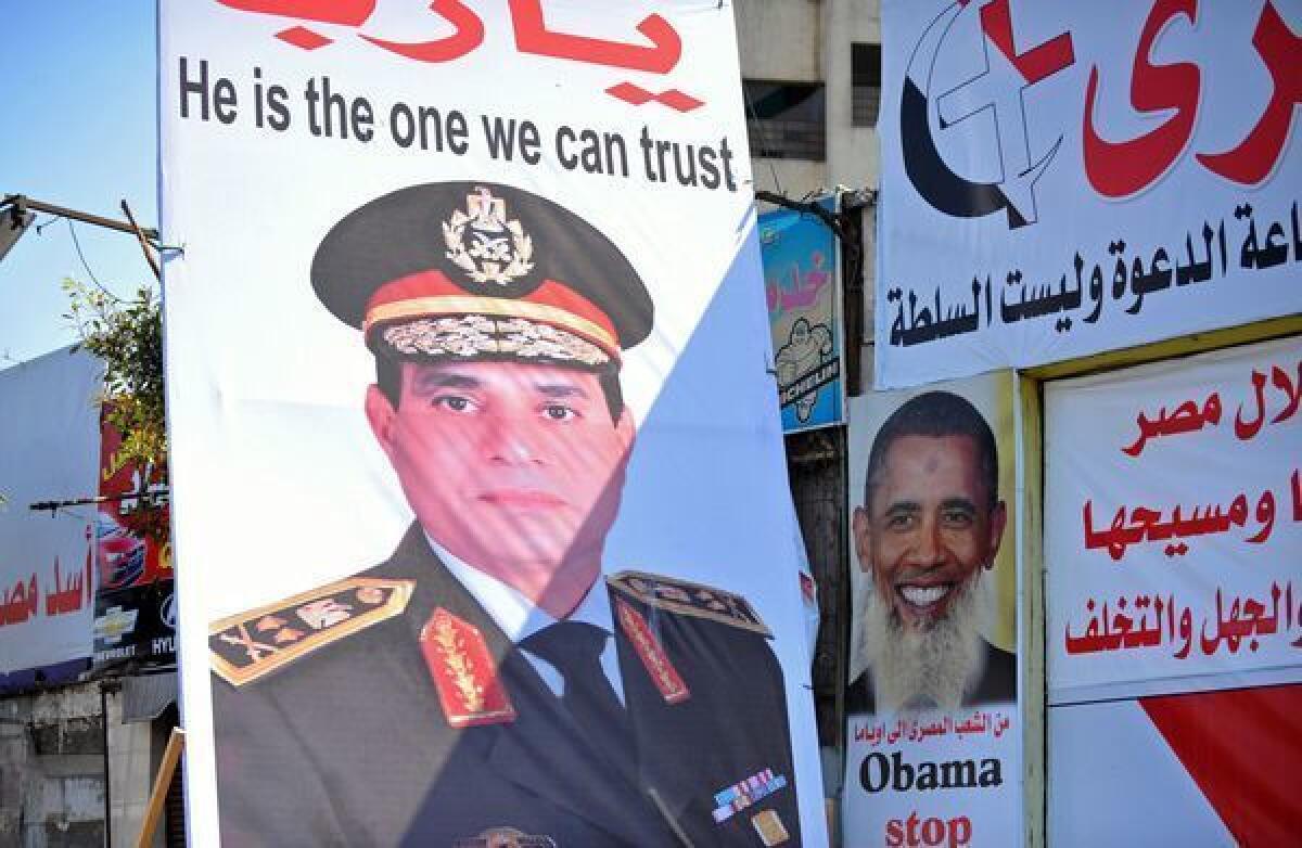 With Egypt's military in control, Gen. Abdel Fattah Sisi shows little patience for U.S. advice despite $1.6 billion in aid.