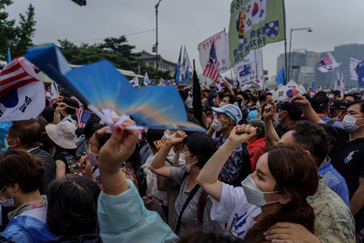 Anti-government protest in Seoul