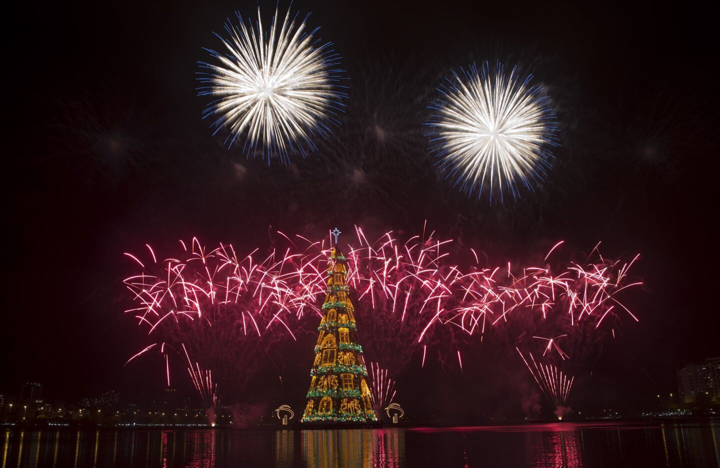 Brazil's floating Christmas Tree
