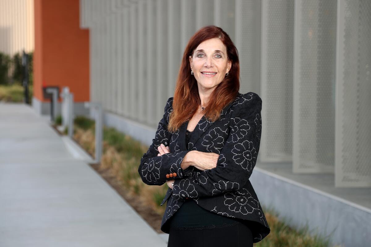 Newport Beach philanthropist Susan Samueli at the Samueli Academy in Santa Ana. 