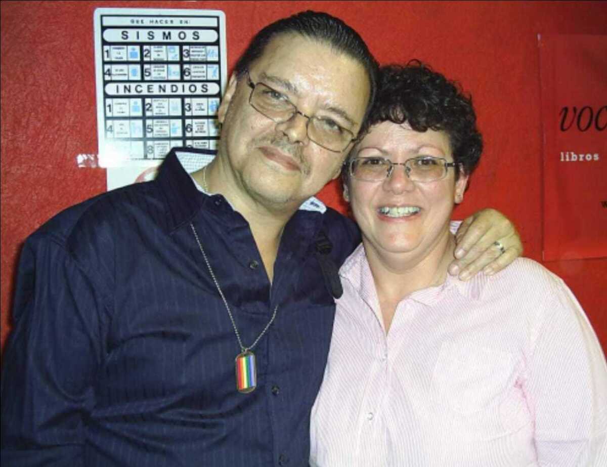 Author Luis Zapata and friend Odette Alonso in 2011.