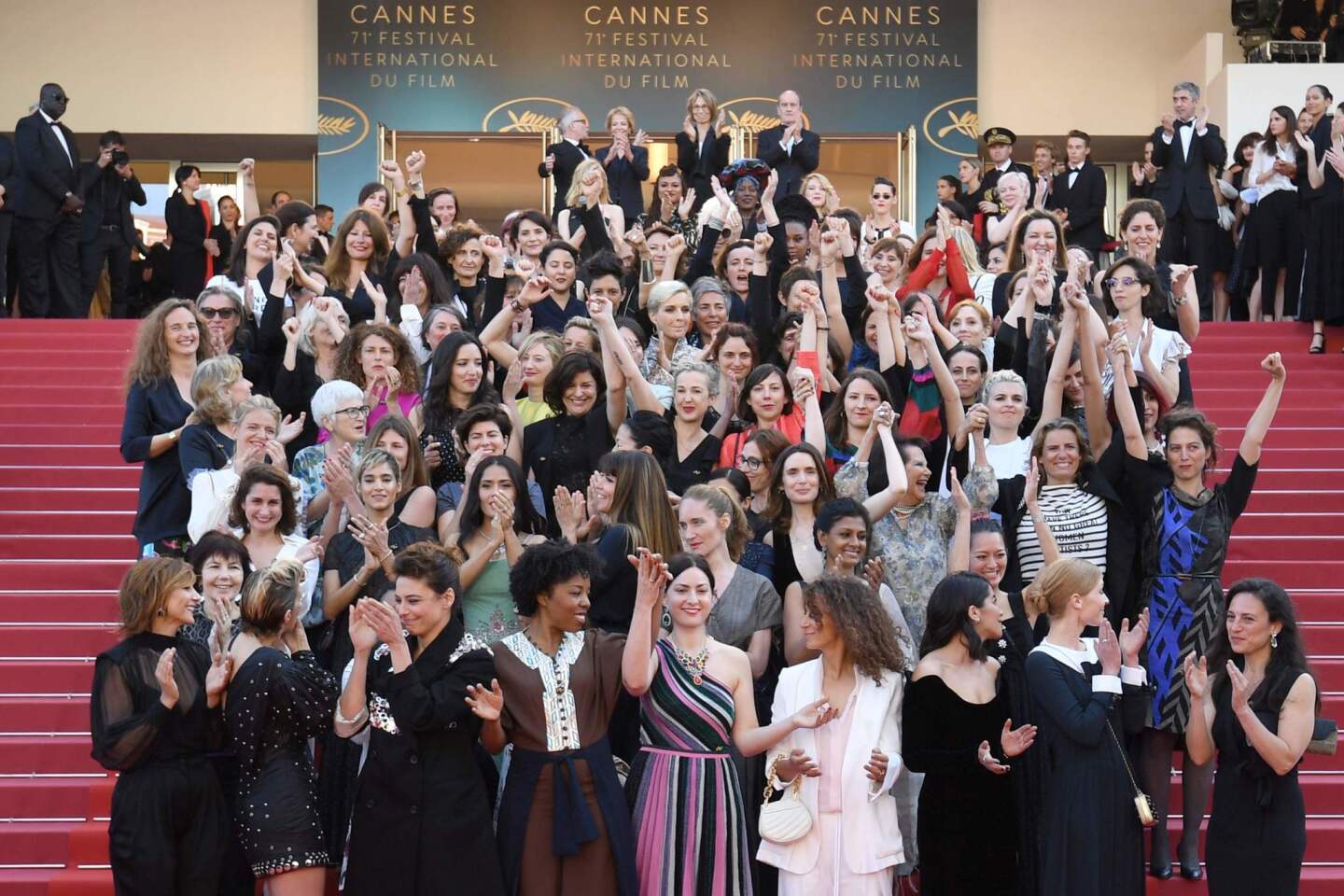 Women's march at Cannes