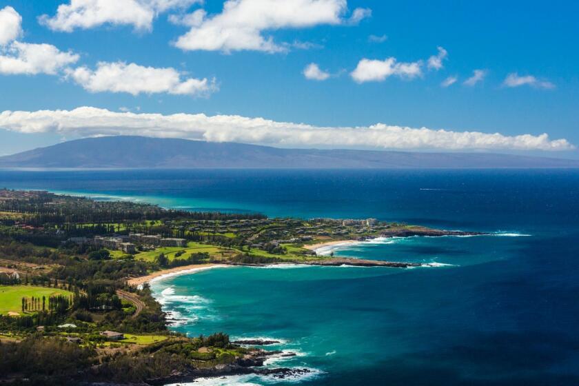 This undated photo provided by the Hawaii Tourism Authority shows a view of the Kapalua coastline in Maui, Hawaii. Kapalua Bay Beach is No. 2 on the list of best beaches for the summer of 2017 compiled by Stephen Leatherman, also known as Dr. Beach, a professor at Florida International University. (Tor Johnson/Hawaii Tourism Authority via AP)