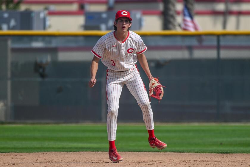 Shortstop Billy Carlson for No. 1-ranked Corona.