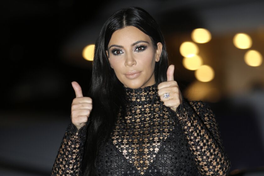 Kim Kardashian poses during an advertising festival in Cannes, France, in June. The FDA took the socialite to task recently when she promoted a prescription drug on social media without mentioning its risks and usage details.