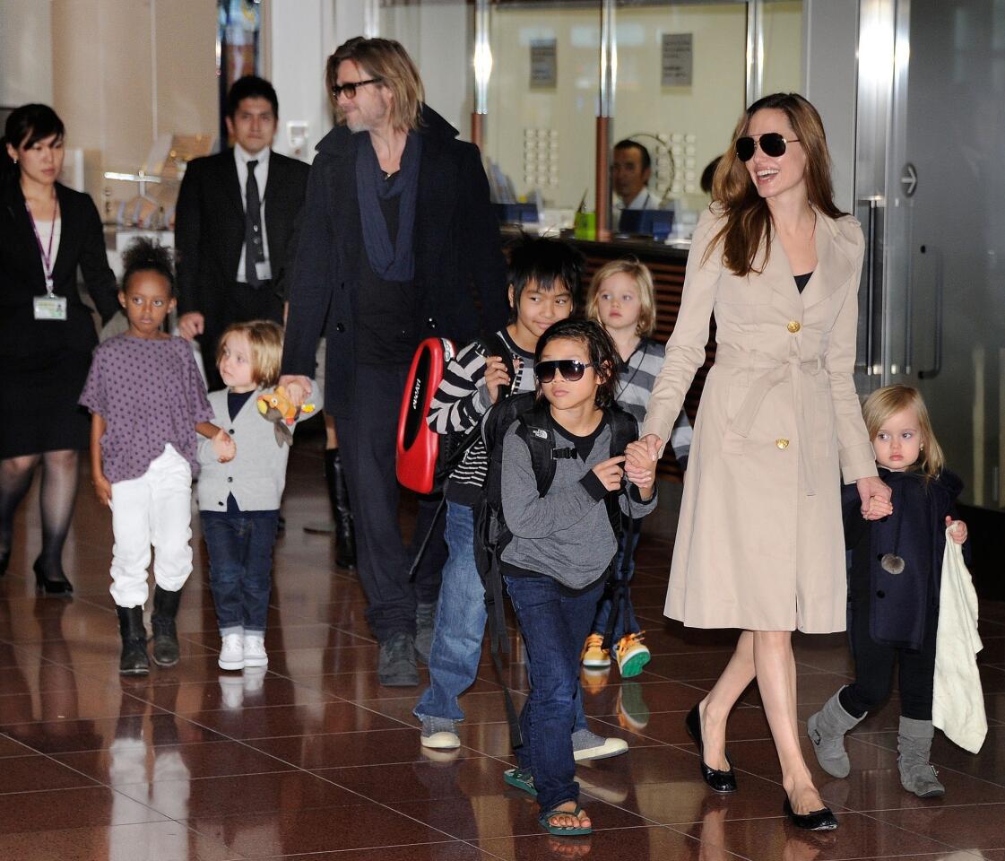 Celebrity baby names | Angelina Jolie and Brad Pitt | The Jolie-Pitt brood...