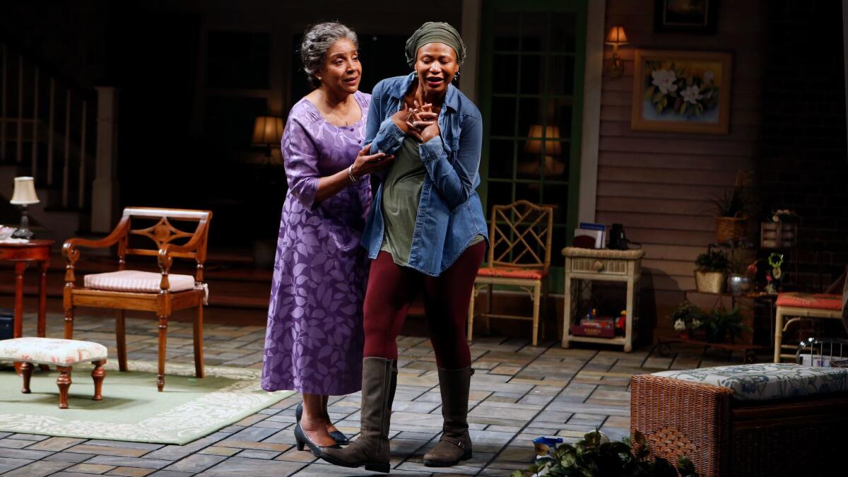 Phylicia Rashad as Shelah, and Alana Arenas as Cookie in "Head of Passes" at the Mark Taper Forum.
