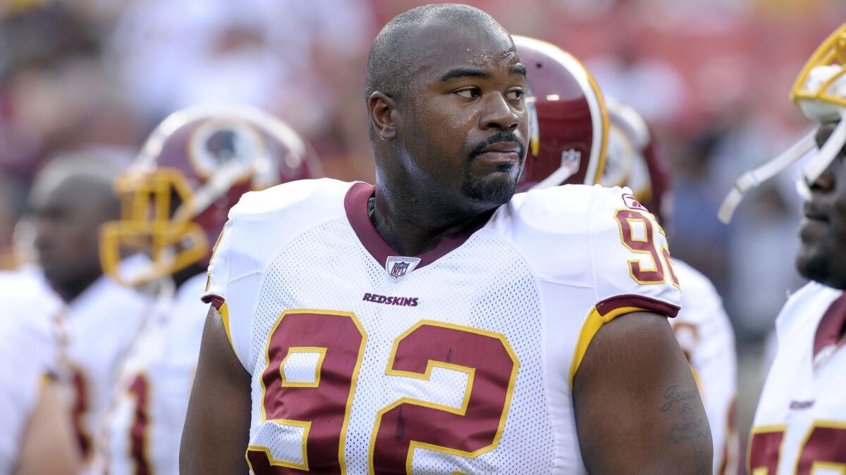 Albert Haynesworth played 10 seasons in the NFL. At 38, he says he's in "dire need" of a kidney transplant.