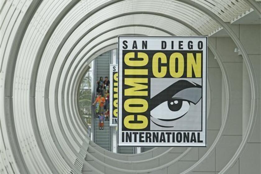 Now you can listen to Comic-Con in your car and at home, at least until Wednesday. AP Photo/Denis Poroy