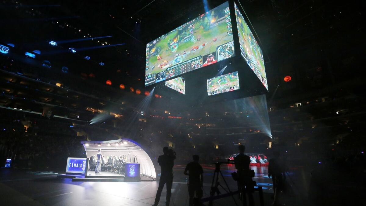 The "League of Legends" World Championship at Staples Center in Los Angeles last October brought together the top two teams from across Riot Games' various regional leagues.