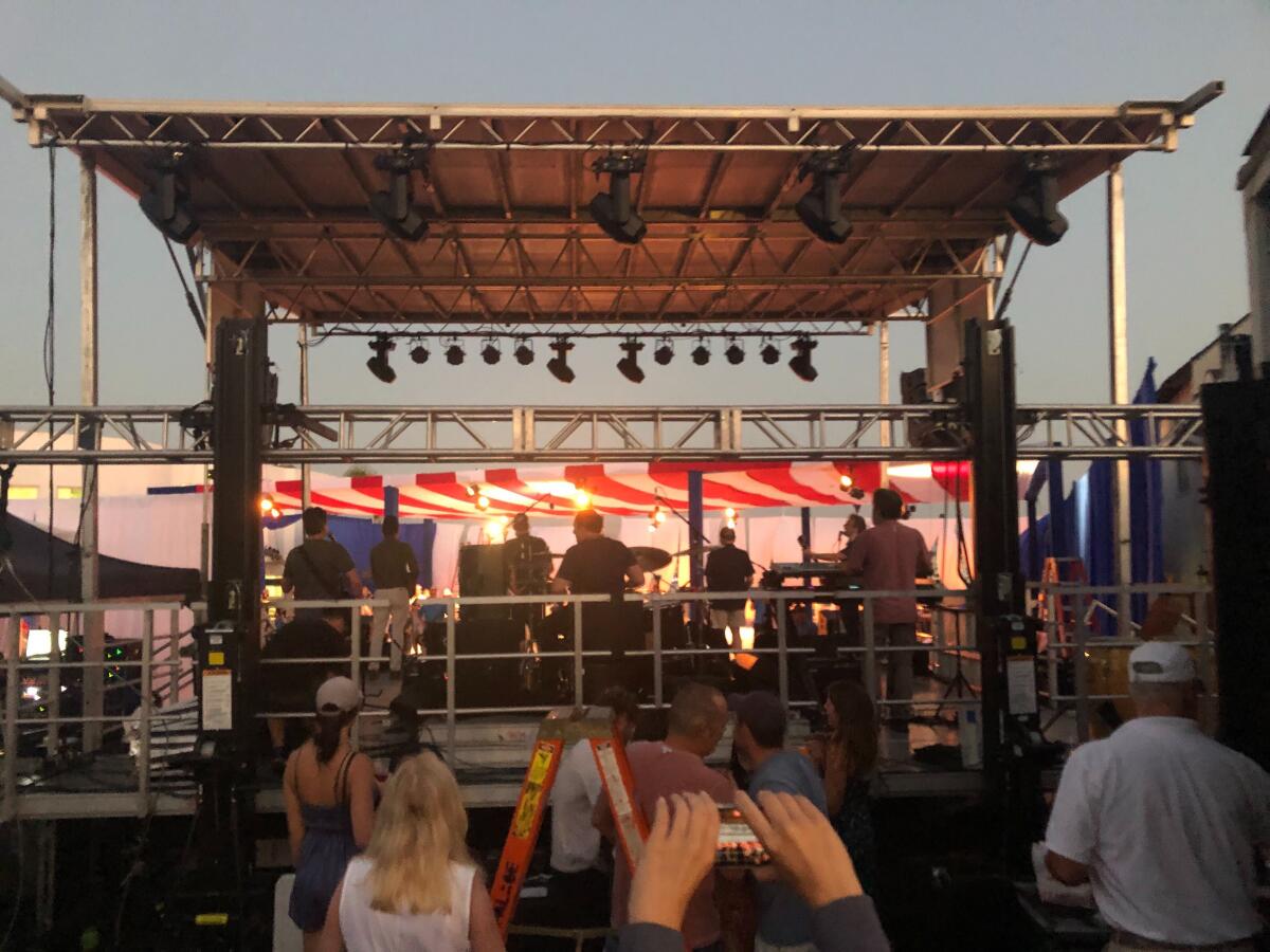 The Beach Boys rehearse in Newport Beach.