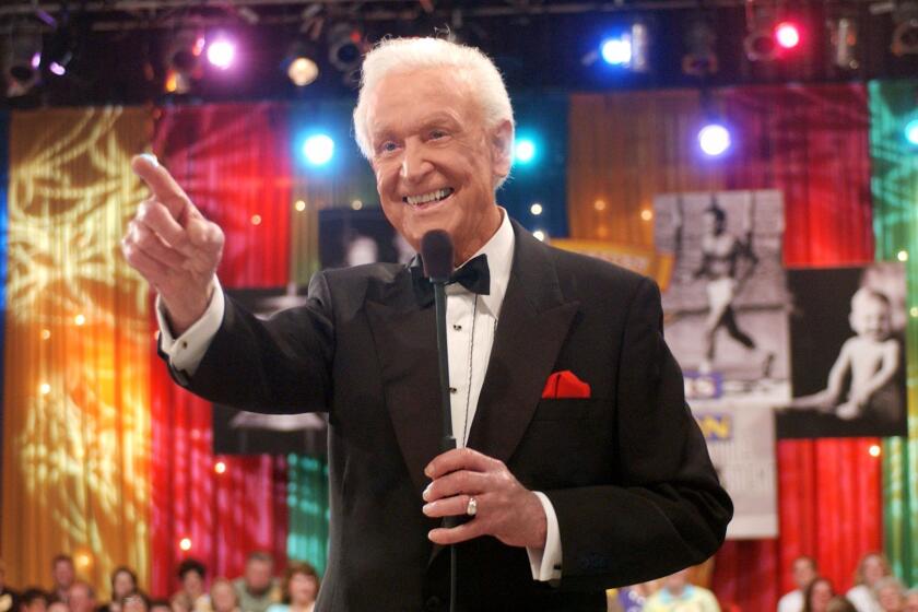 "The Price is Right," host Bob Barker celebrates 50 years on television, scheduled to air May 17, 2007 on the CBS Television Network. (Tony Esparza/CBS/Landov/MCT) ORG XMIT: 1043418