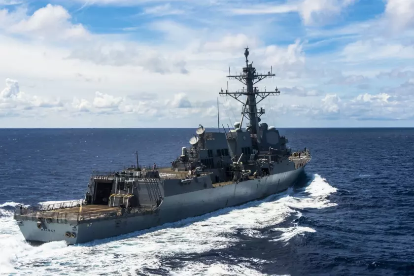 The USS Halsey is sailing in the 7th Fleet area of operations.