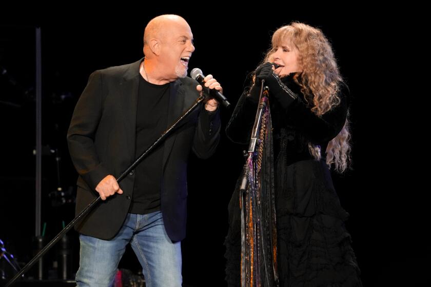 INGLEWOOD, CALIFORNIA - MARCH 10: (L-R) Billy Joel and Stevie Nicks perform onstage at SoFi Stadium on March 10, 2023 in Inglewood, California. (Photo by Kevin Mazur/Getty Images for Billy Joel & Stevie Nicks)