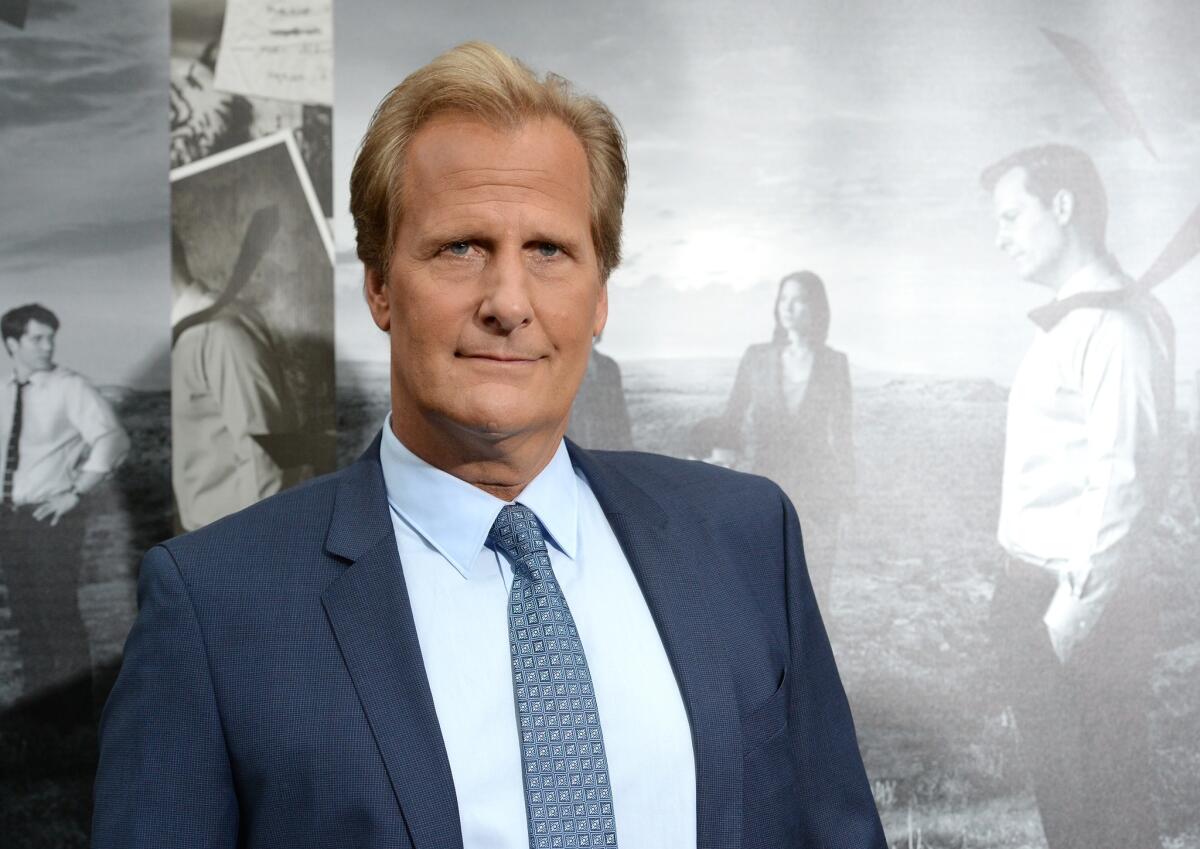 Jeff Daniels, star of "The Newsroom," stays grounded with a home in Michigan and roles that keep him from being typecast. (