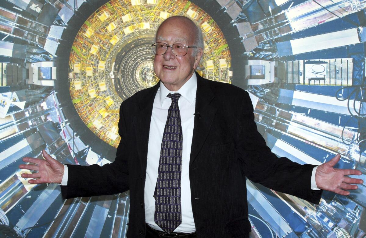 El profesor Peter Higgs en el Museo de Ciencias de Londres, el 11 de diciembre de 2013. 