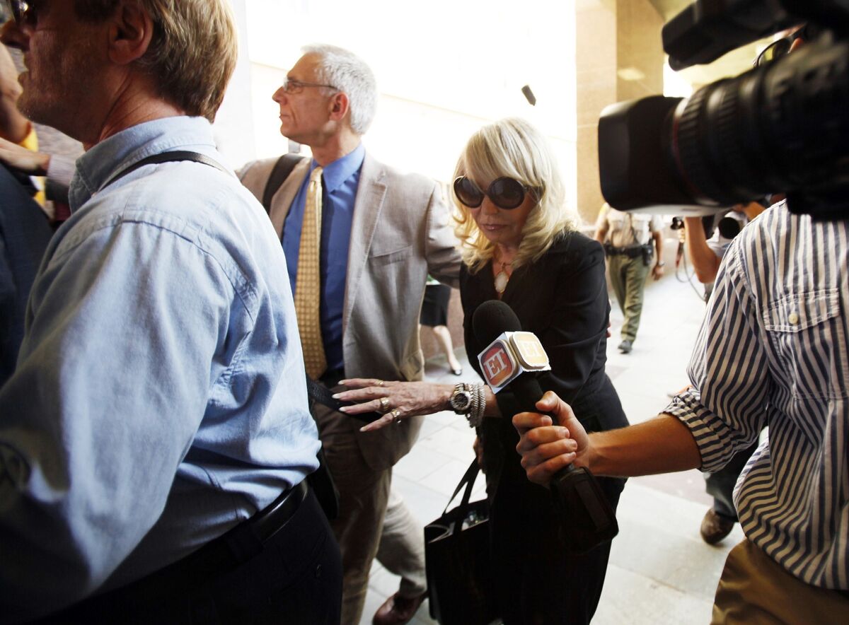 Shelly Sterling makes her way to court on Tuesday.