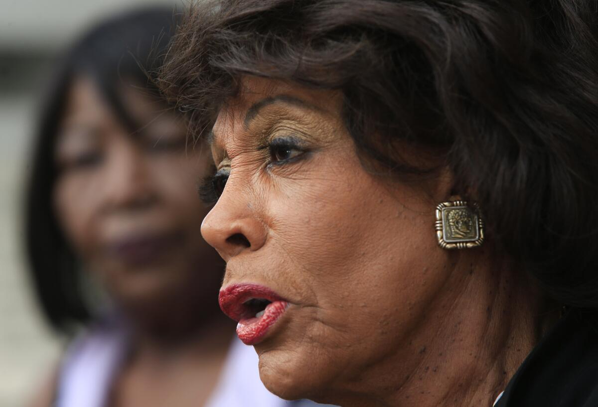 Rep. Maxine Waters of Los Angeles said she planned to attend Michael Brown's funeral in St. Louis, her hometown.