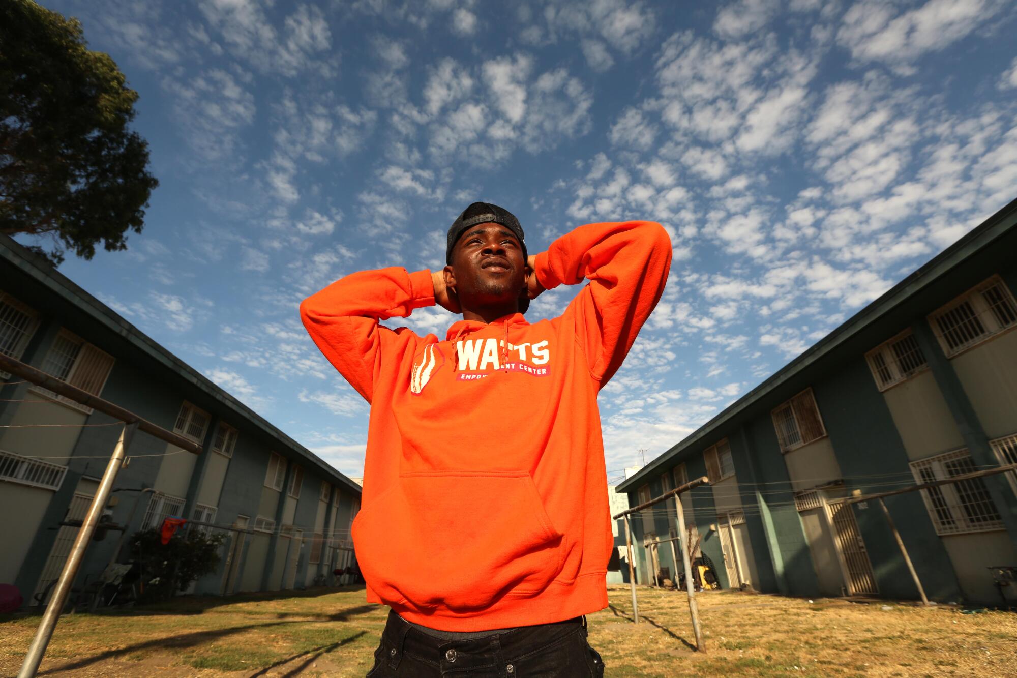 "Been a lot going on," said Tim Lee, 17, about all the gun violence at the Imperial Courts housing project in Watts. 