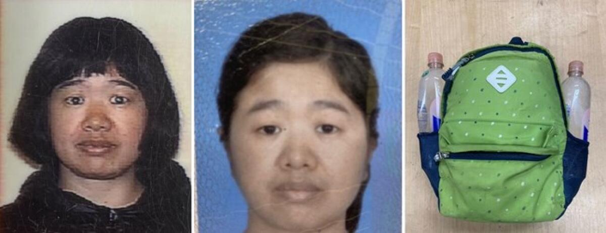 Images of "Alice" Yu Xie, a Chinese national.