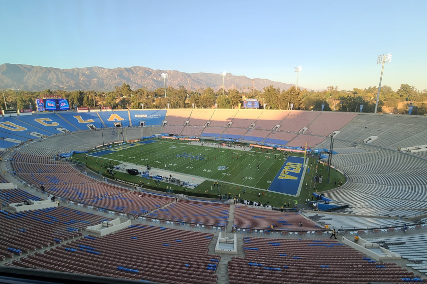 Rose Bowl before a game between UCLA and Fresno State on Sept. 18, 2021.