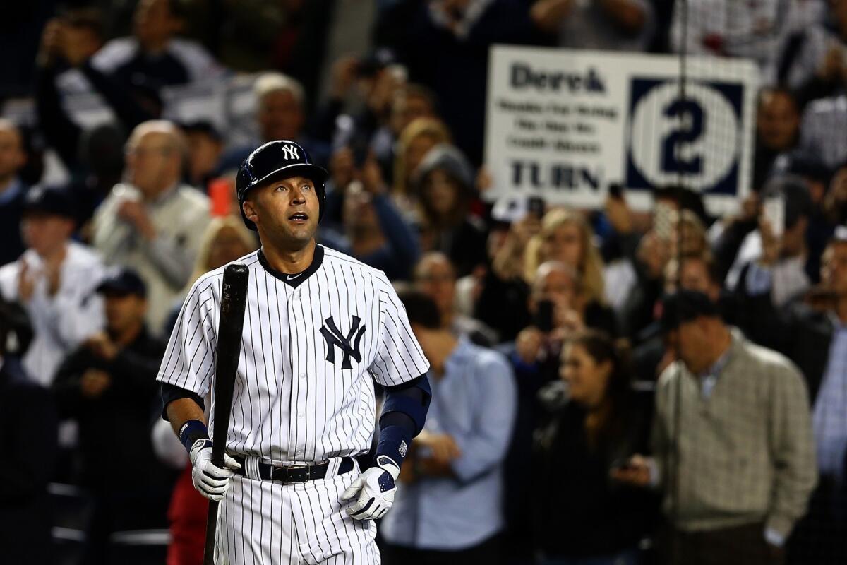 Derek Jeter, in his Yankee Stadium finale, leads N.Y. to storybook win -  Los Angeles Times
