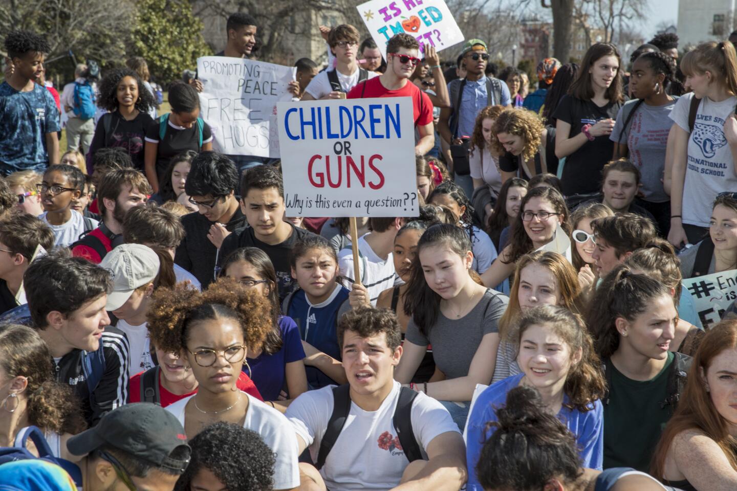 Students protest gun violence