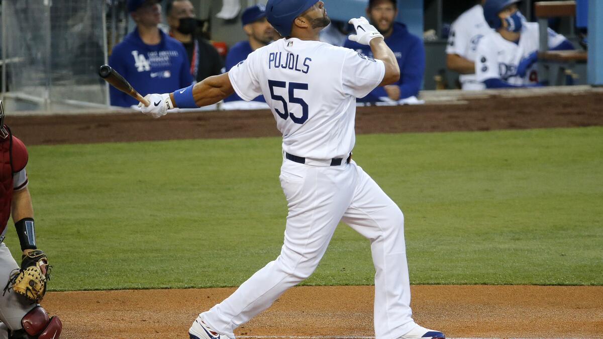Albert Pujols 'blessed' to be on Dodgers, working toward title
