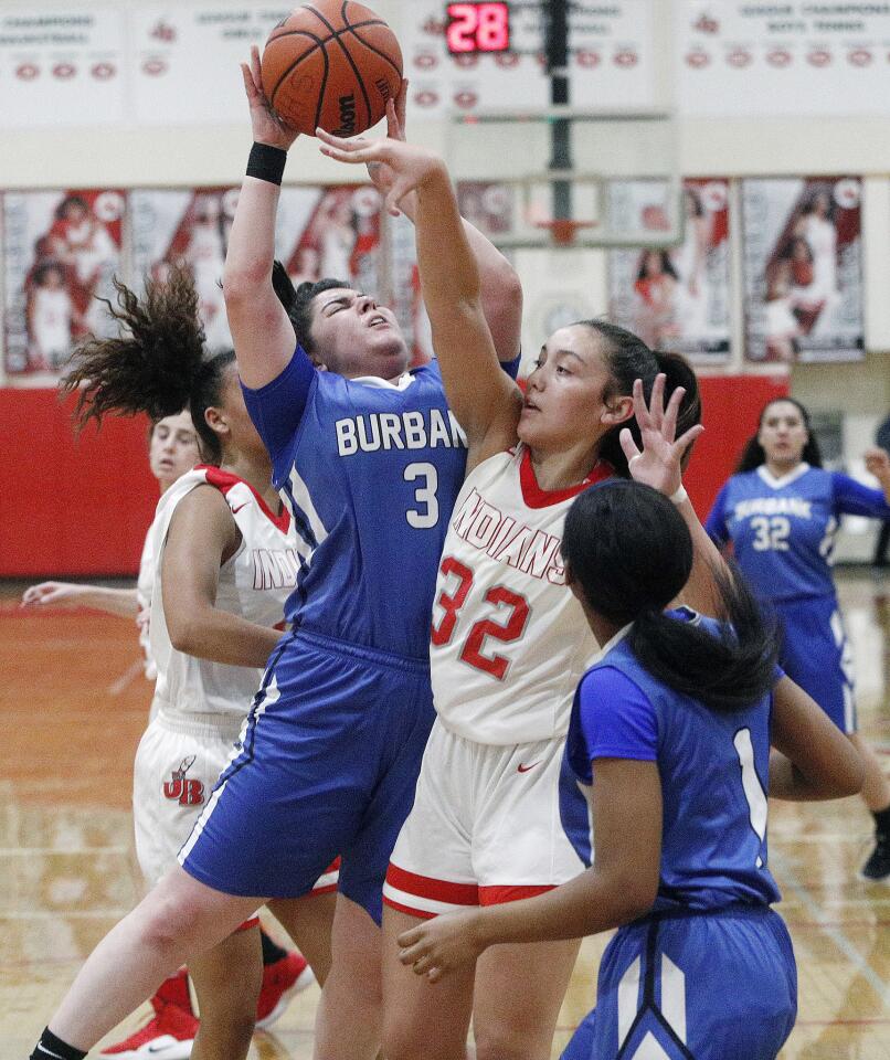 Photo Gallery: Rivals Burbank and Burroughs tip off in Pacific League girls' basketball