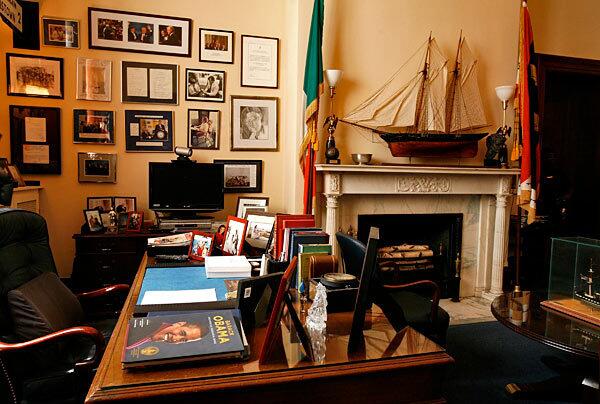 Sen. Edward M. Kennedy's office in the Russell Senate Office Building in Washington a day after his death.