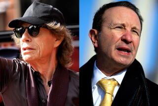 Rolling Stones frontman Mick Jagger and Louisiana governor Jeff Landry