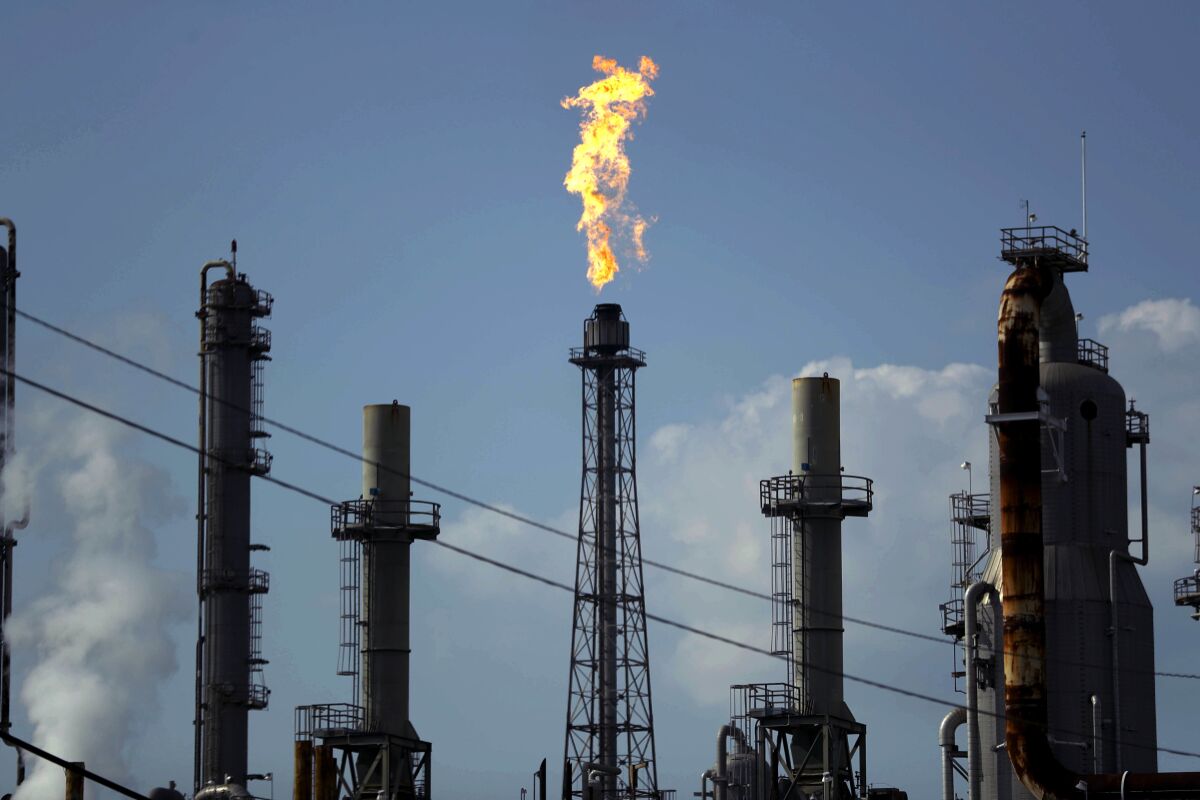 An oil refinery in Deer Park, Texas.