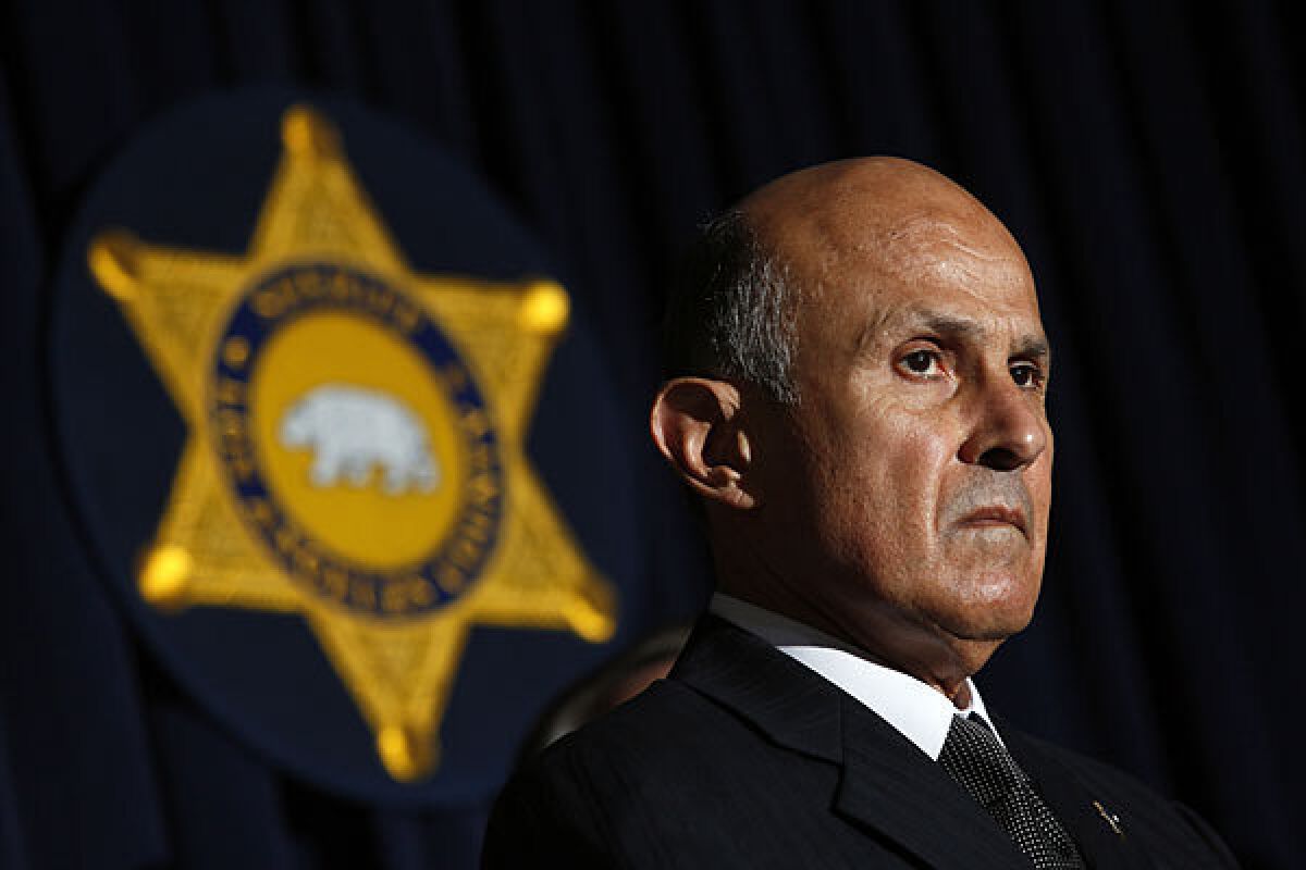 L.A. County Sheriff Lee Baca was among those in the audience at the Sheriff's Day Luncheon on Wednesday.