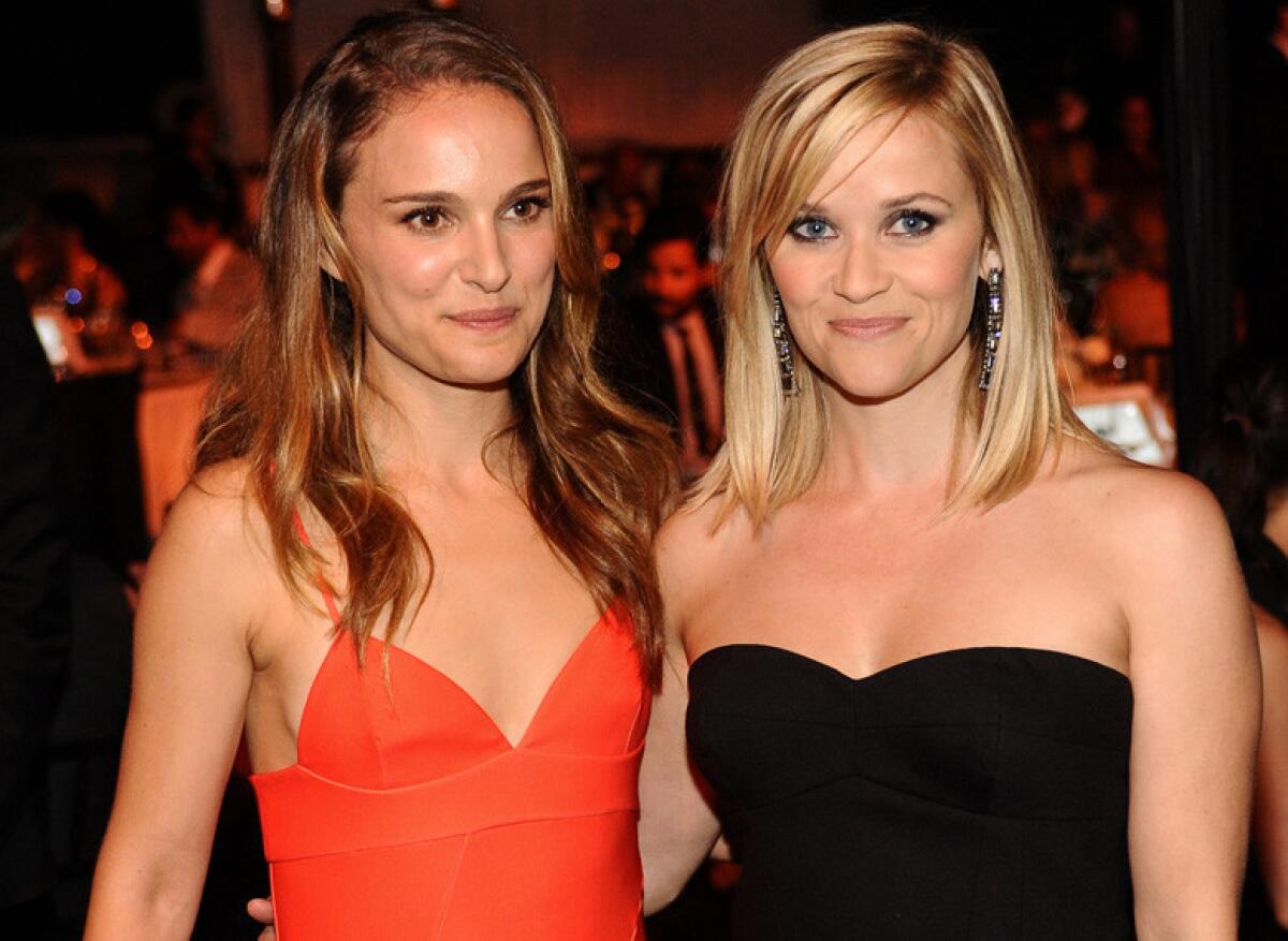 Natalie Portman and Reese Witherspoon at the 2013 Los Angeles Dance Project Benefit Gala.
