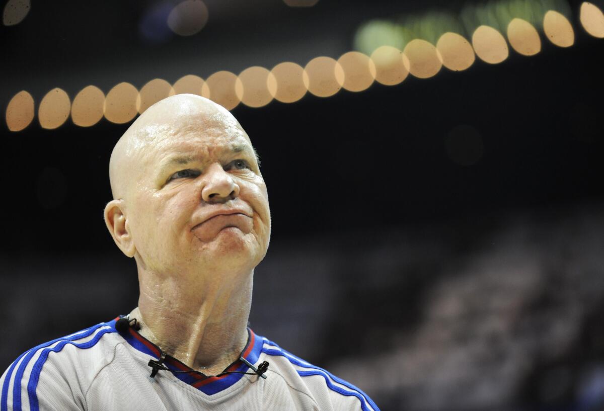 NBA referee Joey Crawford, shown in 2009, has officiated 50 playoff games.
