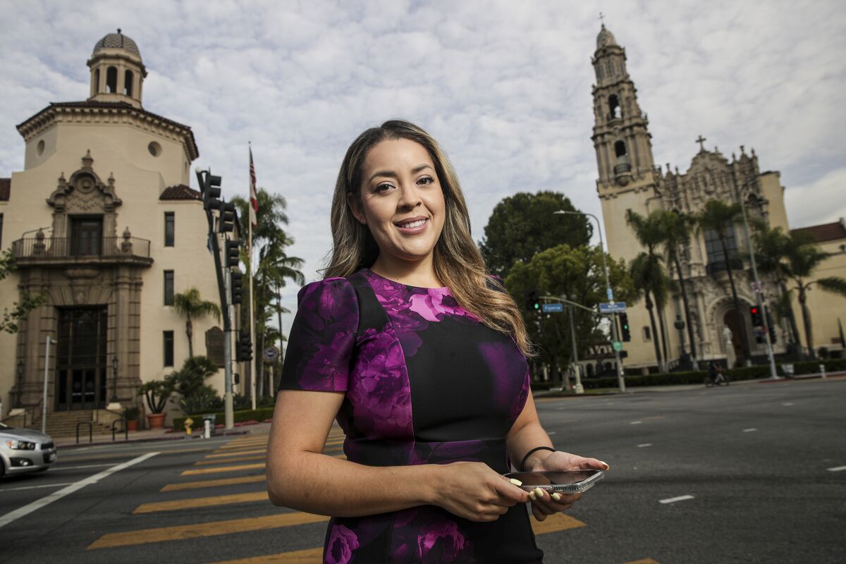 Yenise Camacho, a Honduran-American and a field deputy for LA councilmember Curren Price.
