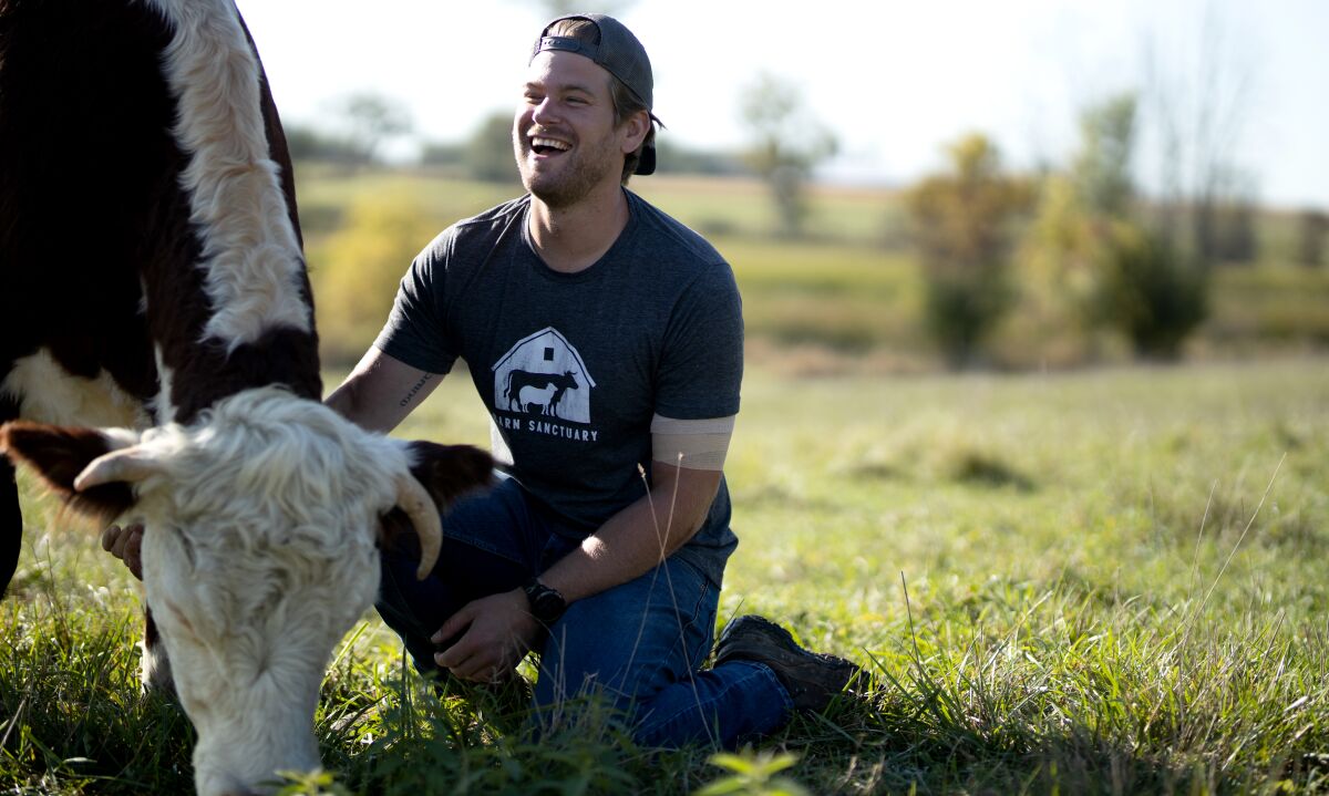 Dan McKernan in "Saved by the Barn" on Animal Planet.