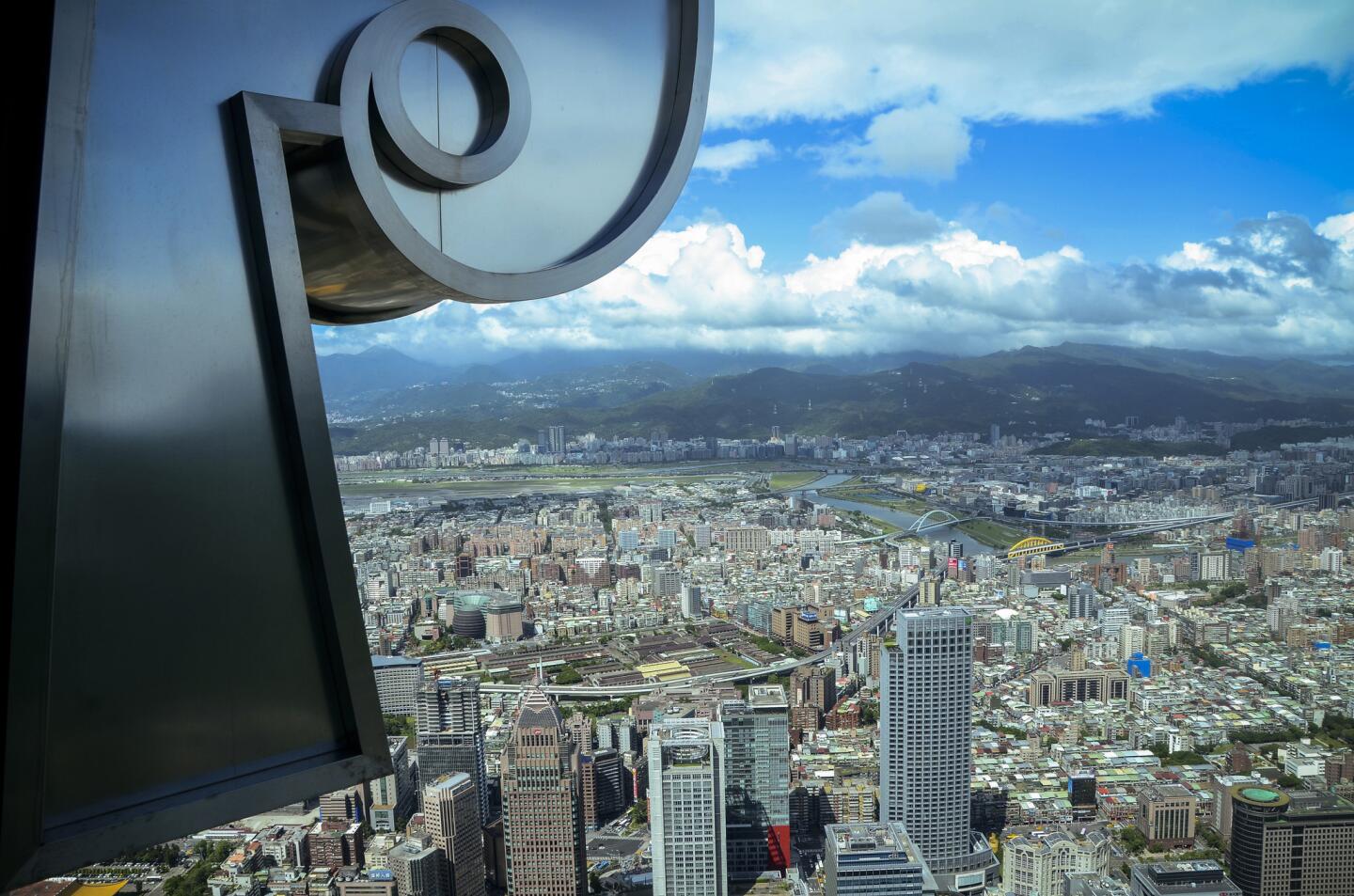 View from the Taipei 101 building in Taiwan