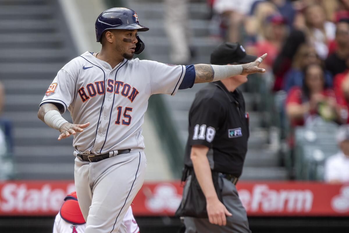 Houston Astros - Jose Siri is the first MLB player to have