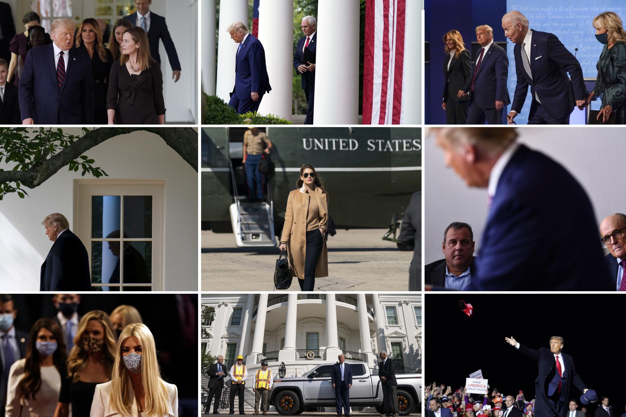 Timeline of President Trump’s appearances over the last week