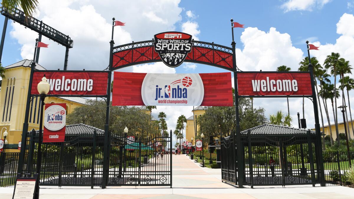 Disney World's sports complex in Orlando, Fla., will host the return of the NBA.