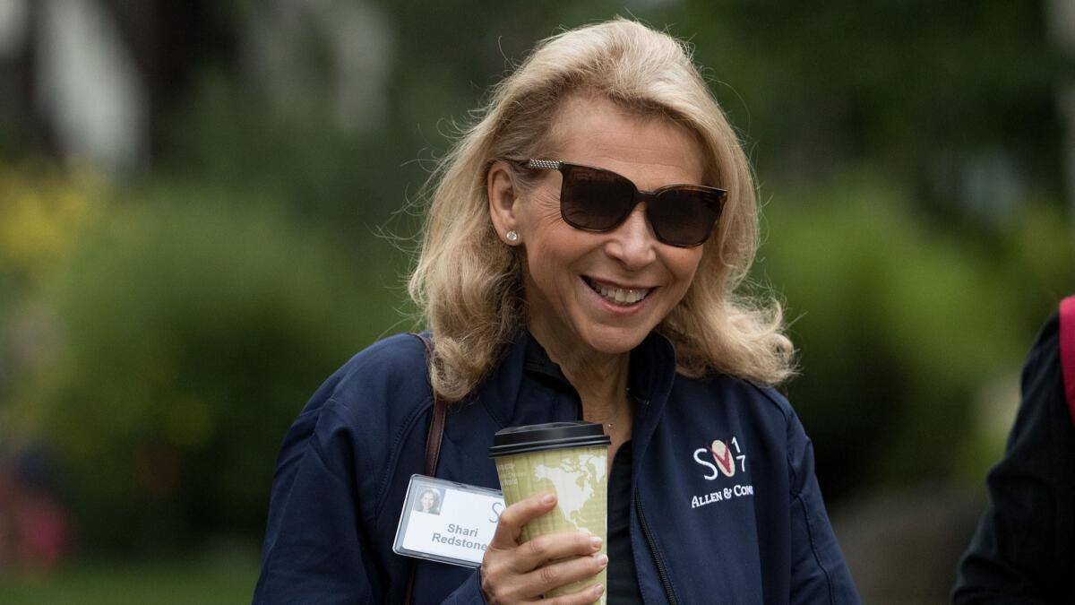 Shari Redstone has said CBS and Viacom would be stronger if merged.
