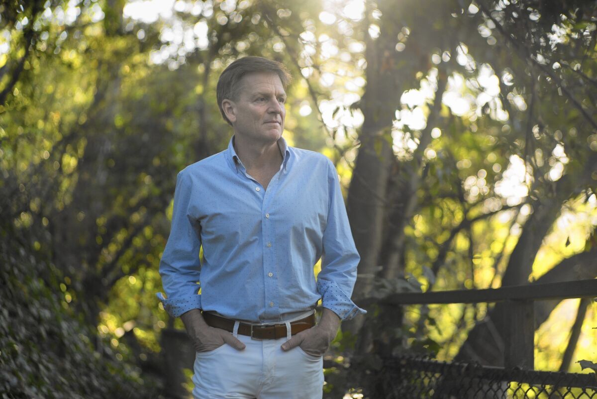 Michael Lewis, author of "The Big Short," near his home in Berkeley.