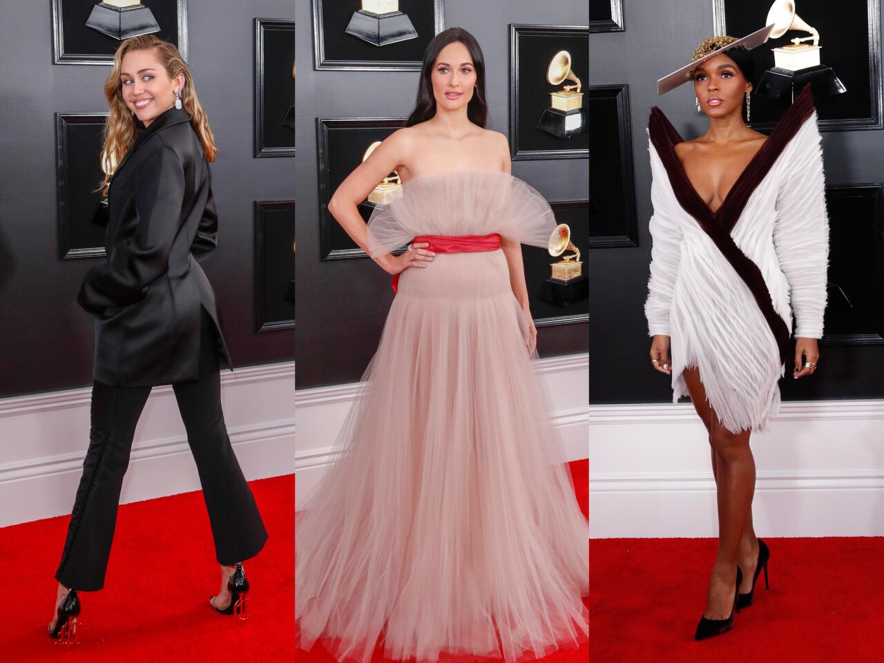 The Los Angeles Times Image section examines the red-carpet looks at the 2019 Grammy Awards. Some are beautiful showstoppers; others are jaw-droppers.