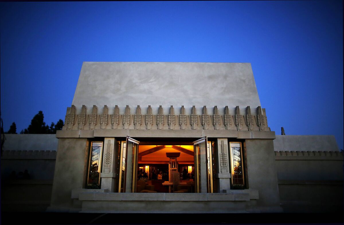 The Hollyhock House, Frank Lloyd Wright's first project in L.A.