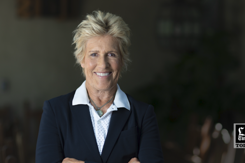 LA Times Today: Swim legend Diana Nyad raises awareness of plastic use’s effect on the environment