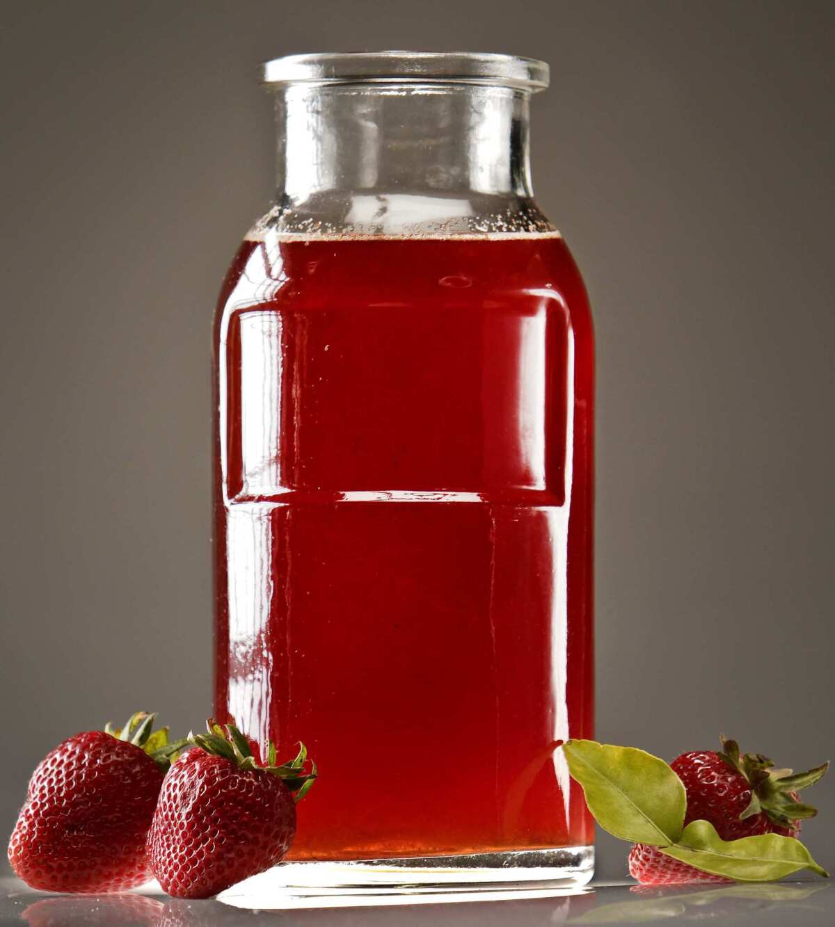 Strawberry & Kaffir Sweet and Sour mix.