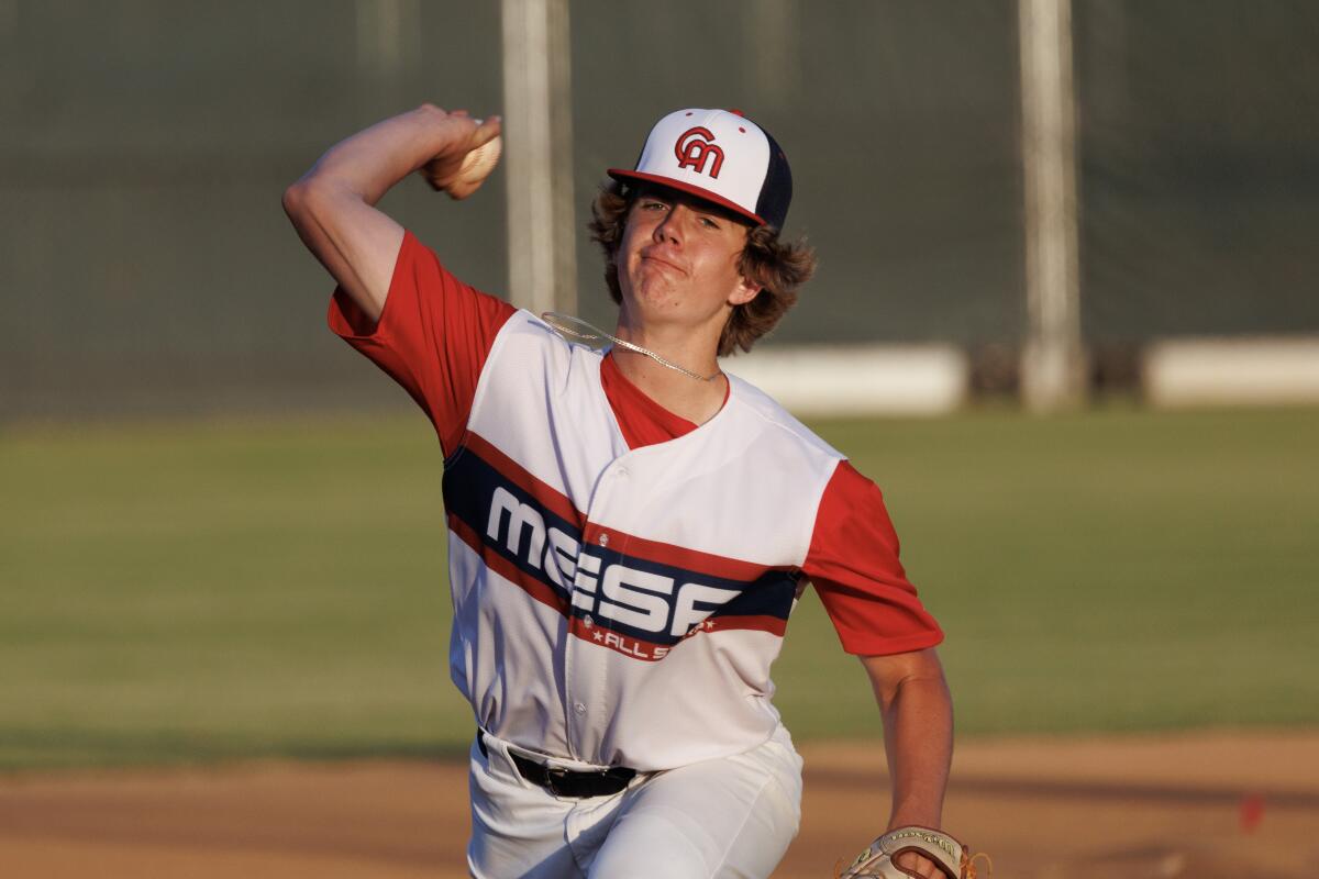 Kellen Mazur has been a key pitcher for the Costa Mesa Pony 13U All-Stars.