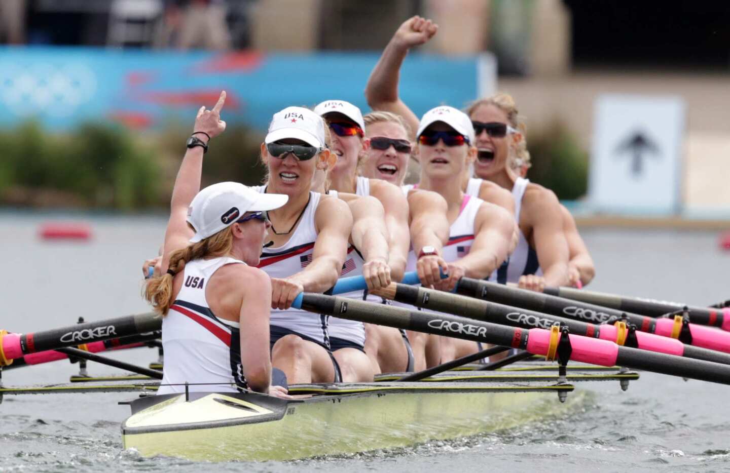 Women's eight rowing team