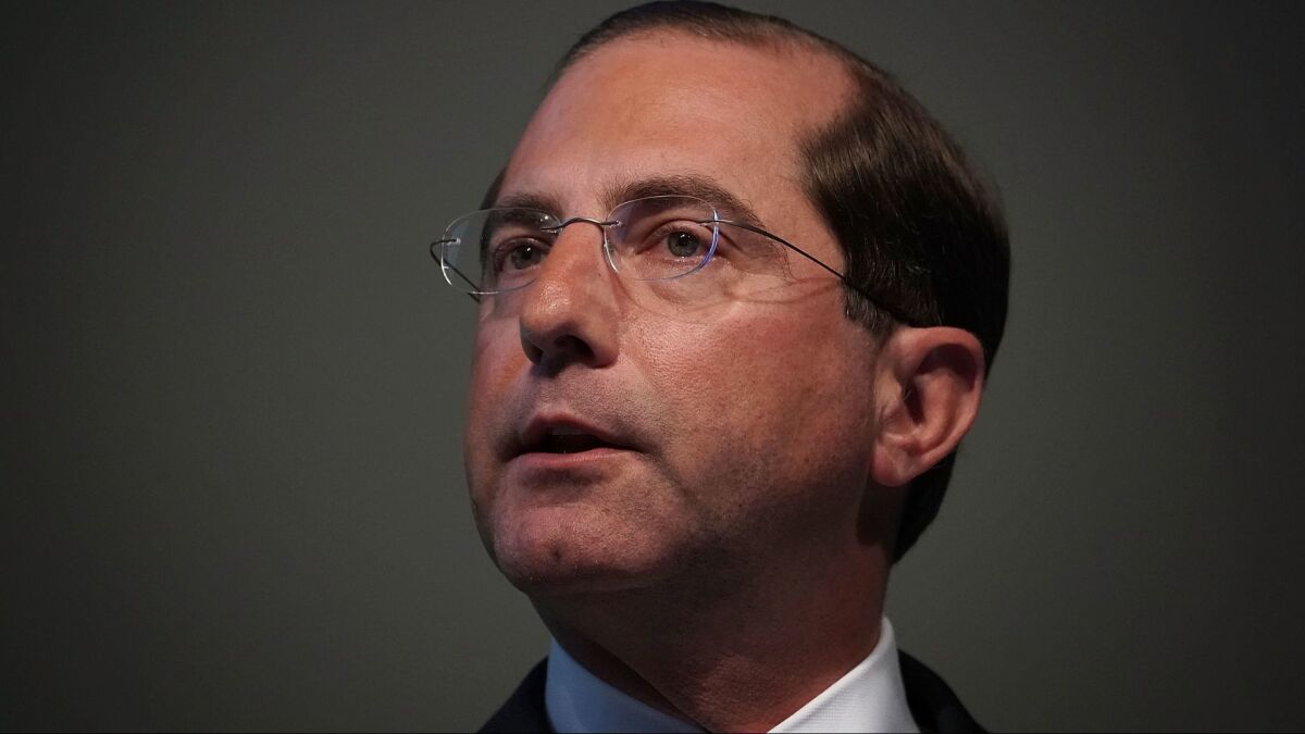 Health and Human Services Secretary Alex Azar, who has strived to dispel any perception of alignment with his former drugmaker colleagues, explained the proposal to require drug price disclosures in commercials.